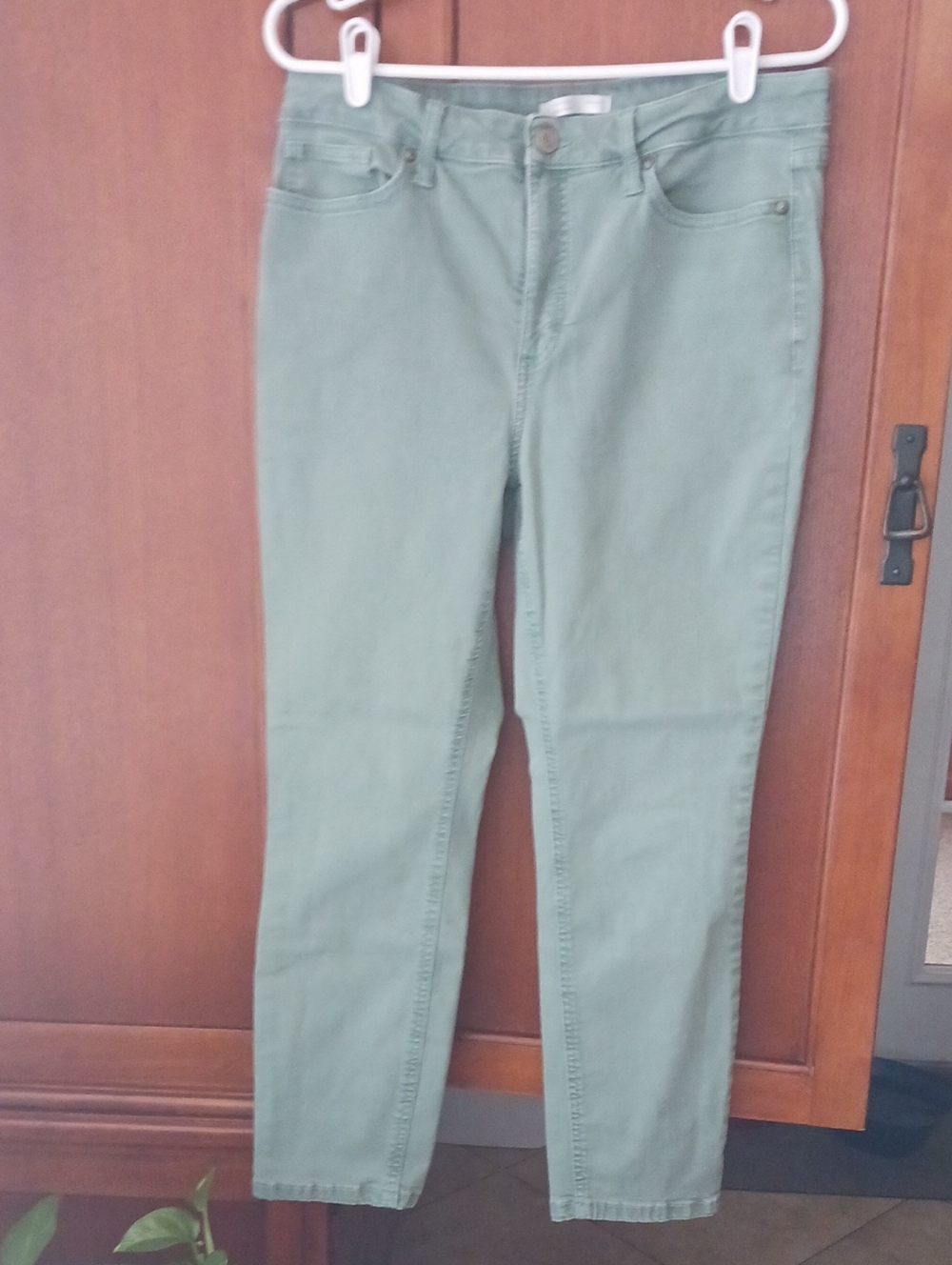 LC Lauren Conrad Olive Green Skinny Ankle Jeans